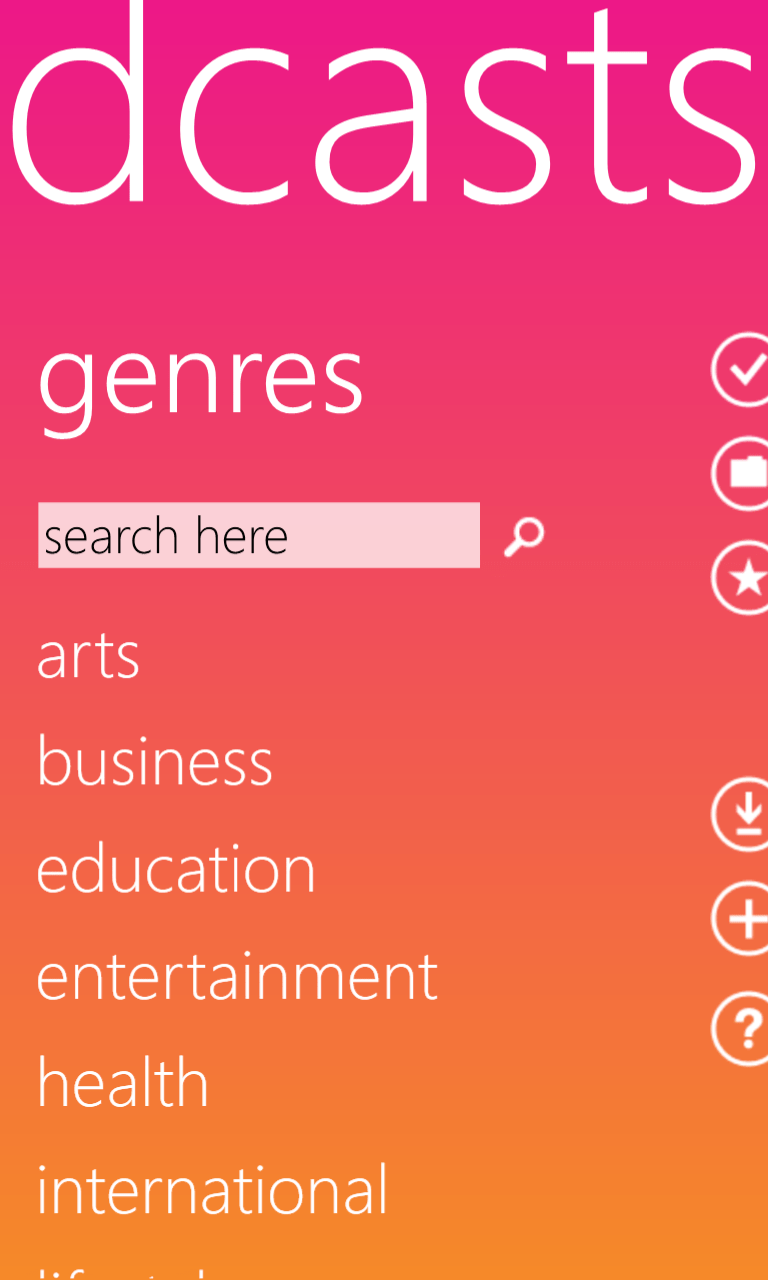 Podcast-App for WP8